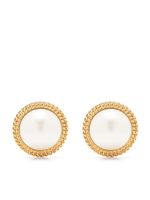 Rowen Rose boucles d'oreilles serties de perles artificielles - Blanc