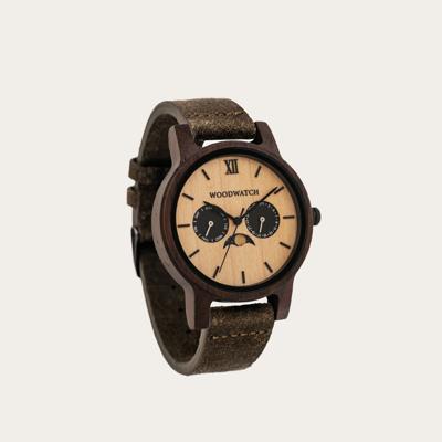 Houten Horloge Outland Khaki
