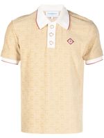 Casablanca polo à motif monogrammé en jacquard - Tons neutres