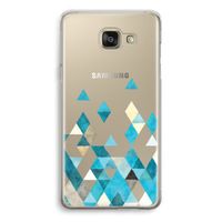 Gekleurde driehoekjes blauw: Samsung Galaxy A5 (2016) Transparant Hoesje