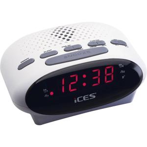 ICES ICR-210 Wekkerradio VHF (FM) Wit