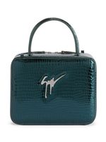 Giuseppe Zanotti pochette Filomenhe à plaque logo - Vert - thumbnail