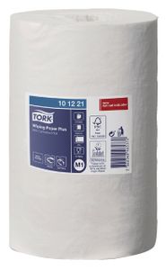 Poetspapier Tork Wiping plus minirol M1 2 laags centerfeed 74,9m wit 101221