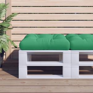 Palletkussen 50x50x12 cm stof groen