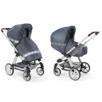 voor combikinderwagenswagens REER Designline Classic+ regenbeschermingAntraciet voor combikinderwagenswagens REER Designline Classic+ regenbeschermingAntraciet