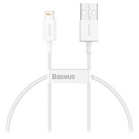 Baseus Superior Serie Lightning Kabel - 0.25m - Wit - thumbnail