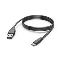 Hama USB-charging cable USB 2.0 USB-A Stecker, USB-C® jack 3.00m black 00201597