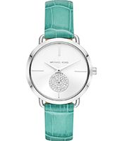 Horlogeband Michael Kors MK2720 Leder Groen 16mm - thumbnail