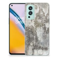 OnePlus Nord 2 5G TPU Siliconen Hoesje Beton Print - thumbnail