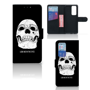 Telefoonhoesje met Naam OPPO Find X3 Neo 5G Skull Eyes