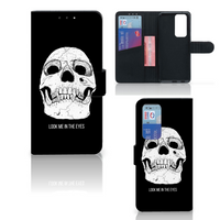 Telefoonhoesje met Naam OPPO Find X3 Neo 5G Skull Eyes - thumbnail