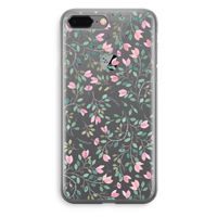 Sierlijke bloemen: iPhone 8 Plus Transparant Hoesje - thumbnail