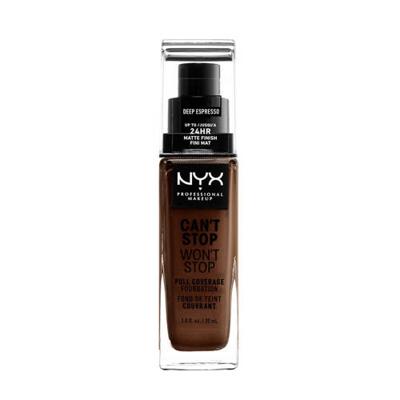 NYX Professional Makeup Can't Stop Won't Stop Full Coverage foundation - Deep Espresso CSWSF24