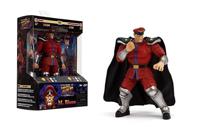 Jada Toys – Street Fighter II M. Bison Action Figure Wave 2 – 1:12 schaal, 15 cm hoog, verwisselbare hoofden, handen, paars vuuraccessoire