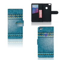Huawei P8 Lite 2017 Wallet Case met Pasjes Jeans