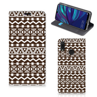 Huawei Y7 hoesje Y7 Pro (2019) Hoesje met Magneet Aztec Brown - thumbnail