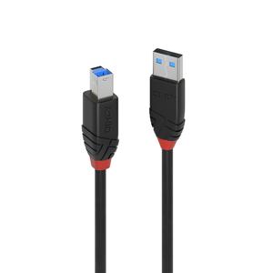 LINDY USB-kabel USB 3.2 Gen1 (USB 3.0 / USB 3.1 Gen1) USB-A stekker, USB-B stekker 10.00 m Zwart 43227