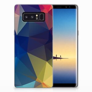 Samsung Galaxy Note 8 TPU Hoesje Polygon Dark