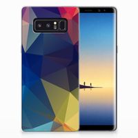 Samsung Galaxy Note 8 TPU Hoesje Polygon Dark - thumbnail