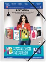 OXFORD Polyvision elastomap, formaat A4, uit PP, transparant