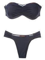 Brigitte haut de bikini à broderies - Bleu - thumbnail