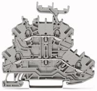 WAGO 2000-2231 Doorgangsklem 2-etages 3.50 mm Spanveer Toewijzing: L, L Grijs 1 stuk(s)