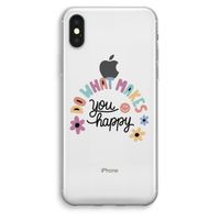 Happy days: iPhone XS Max Transparant Hoesje - thumbnail