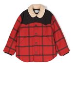 Stella McCartney Kids surchemise à carreaux - Rouge