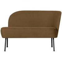 BePureHome Vogue Lounge Fauteuil Rechts - Velvet - Geel - 68x110x65