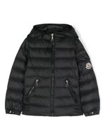 Moncler Enfant doudoune à logo appliqué - Noir - thumbnail