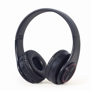 Gembird BHP-LED-01 hoofdtelefoon/headset Bedraad en draadloos Hoofdband Muziek/Voor elke dag Micro-USB Bluetooth Zwart