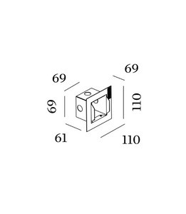 Wever & Ducre - Oris / Reto 0.8 Recessed Housing Incl. Plasterkit