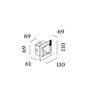 Wever & Ducre - Oris / Reto 0.8 Recessed Housing Incl. Plasterkit - thumbnail