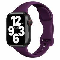 By Qubix - Sportbandje Slim Fit - Paars - Compatible met Apple Watch 44mm / 45mm / 46mm / 49mm - Compatible Apple watch bandjes