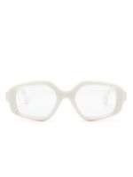 Lapima lunettes de soleil géométriques Elisa - Blanc