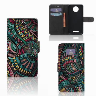 Motorola Moto C Plus Telefoon Hoesje Aztec