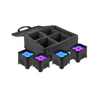 Beamz 4x BeamZ BBP94W accu LED Uplights met tas