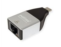 ROLINE 12.02.1110 tussenstuk voor kabels USB Type C RJ-45 Zilver - thumbnail