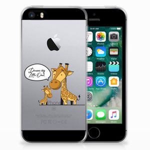 Apple iPhone SE | 5S Telefoonhoesje met Naam Giraffe