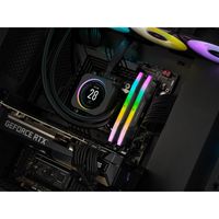 Corsair Vengeance RGB DDR5 Werkgeheugenset voor PC DDR5 32 GB 2 x 16 GB On-die ECC 6000 MHz 288-pins DIMM CL36-36-36-76 CMH32GX5M2D6000C36 - thumbnail