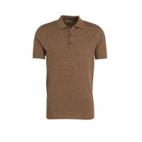 Mango Man polo donkergroen/bruin