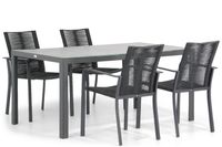 Santika Annisa/Varano 160 cm dining tuinset 5-delig