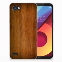 LG Q6 | LG Q6 Plus Bumper Hoesje Donker Hout