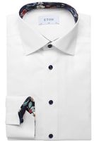 ETON Slim Fit Overhemd wit, Effen - thumbnail