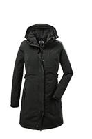 killtec dames Functionele parka/parka met afritsbare capuchon KOW 165 WMN PRK, dunkeloliv, 46, 37726-000