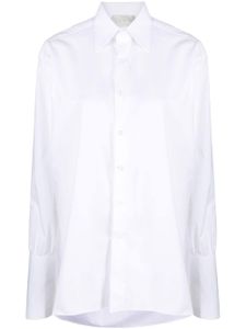 WOERA chemise à boutons de manchettes - Blanc