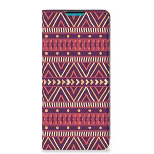 Samsung Galaxy A73 Hoesje met Magneet Aztec Paars