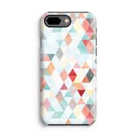 Gekleurde driehoekjes pastel: iPhone 8 Plus Tough Case