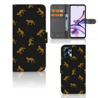 Telefoonhoesje met Pasjes voor Motorola Moto G13 | G23 Leopards