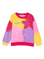 Marc Jacobs Kids sweat à imprimé colour block - Rose